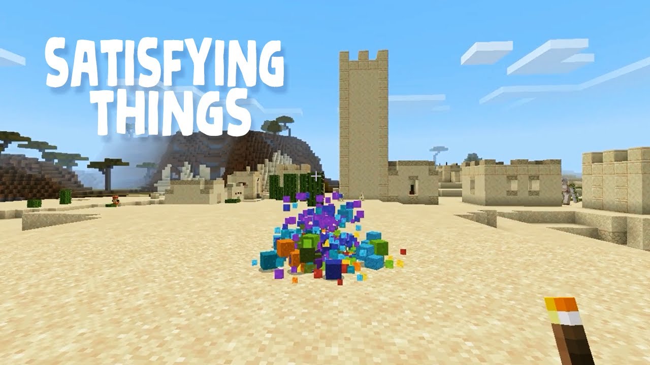 Very Satisfying Things In Minecraft Bilibili