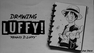 Speed Drawing Anime - Drawing Monkey. D. Luffy from One Piece | YoruArt (Menggambar Anime)