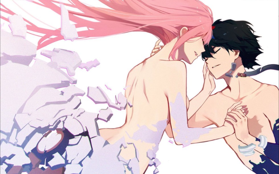 💙🌺Zero Two & Hiro🌺💙 _ _ Anime~ Darling in the Franxx _ _ ~follow my  friends🌸💞🌸✔️ @k_vampir_makota_zuika_k @lamka_official @victo.achumi…