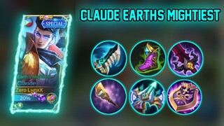 CLAUDE MSC SKIN   EARTH'S MIGHTIEST | INSANE COMBO - MLBB
