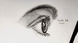 How to Draw an Eye from the Side | How to draw eyes EASY step for beginners Eye drawing tutorial