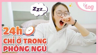 24h ở trong phòng ngủ | 24 hours in my bedroom | VyLog Khánh Vy