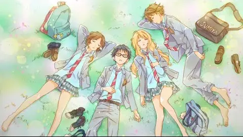 Your Lie In April opening - Hikaru Nara ( مترجمة مع النطق ) كذبتك في ابريل