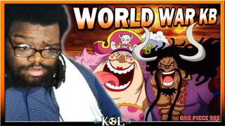 WORLD WAR KAIDO BIG MOM! | One Piece Manga Chapter 985 LIVE REACTION - ワンピース