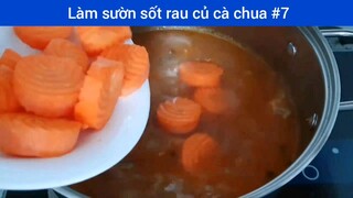 Làm sườn sốt rau củ cà chua p7