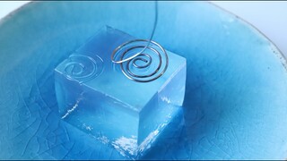 How to make Japanese Traditional Candy Wagashi Water Ripples Jelly Kingyokukan Salty Sweet flavor