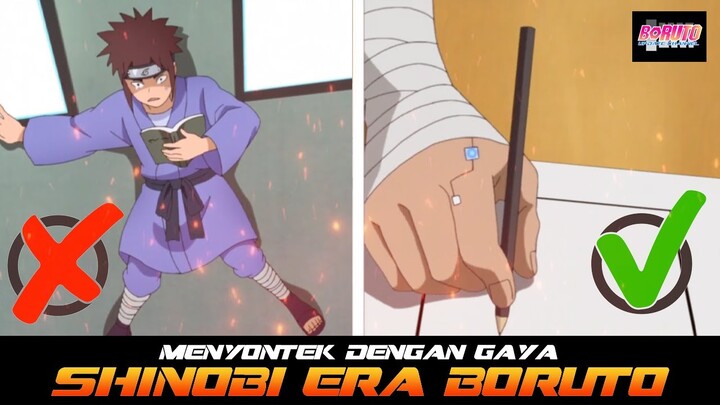 MENYONTEK DENGAN GAYA SHINOBI ERA BORUTO | FAKTA MENARIK BORUTO EP 221