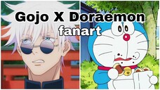 Gambar Gojo X Doraemon