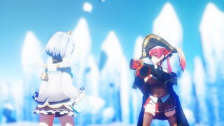 [MMD HOLOLIVE FIGHT] Amane Kanata VS Houshou Marine (  天音かなた VS 宝鐘マリン )