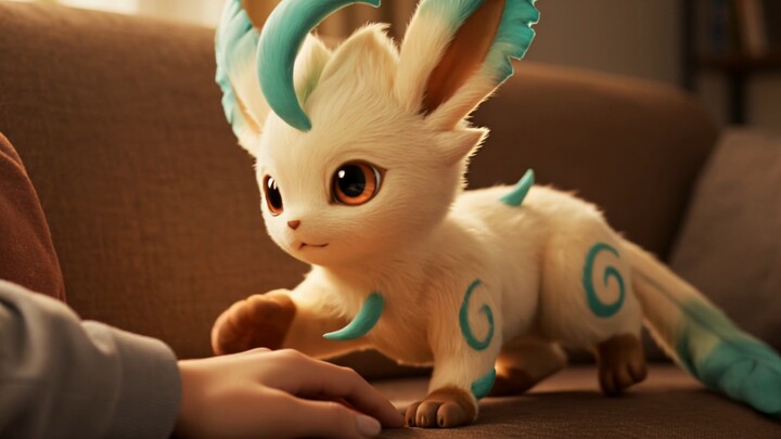 The happiest moment of raising an Eevee is when the little Eevee runs towards you after you get home
