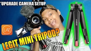 CAMERA SETUP UPGRADE ( andoer mini tripod )