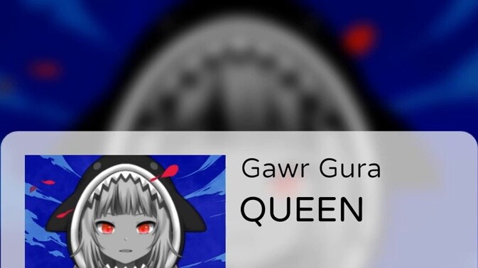 〖 Hololive Chinese│Gura ร้องเพลง〗QUEEN (คำบรรยายภาษาจีน) - Kanaria Feat. Gumi (Fan Remix)