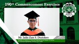 De La Salle University (DLSU) 190th CE Graduation Speech - Zam Doctolero