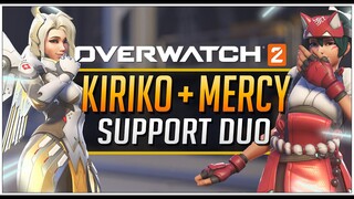 (KIRIKO + MERCY) KarQ tries EVERY SUPPORT DUO in Overwatch 2