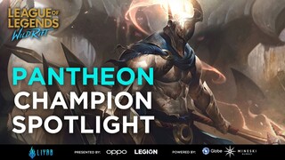 League of Legends: Wild Rift - Pantheon Champion Spotlight | Liyab Esports