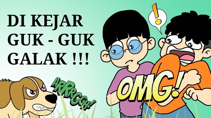 Kartun Lucu - ANCAMAN GUYS .. !! GARA GARA MENGGANGGU GUK GUK IMUT .... !! #HORORKOMEDI