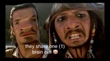 captain jack sparrow and will turner sharing one brain cell for about seven minutes
