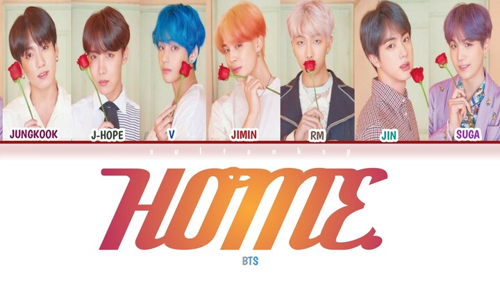 ( SUB INDO ) BTS (방탄소년단) - HOME (Color Coded Lyrics Ind/Rom)