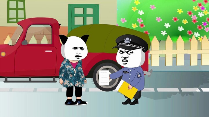 货车司机盖雨布被罚款 #搞笑动画 #热点话题