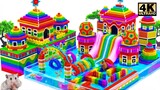 Satisfying Video | Build Fun Playground Have Inflatable Water Slide & Magnetic Maze For Pets