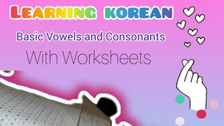 One of the Best Way to Learn Korean Alphabet is to WRITE it over and over again✍️