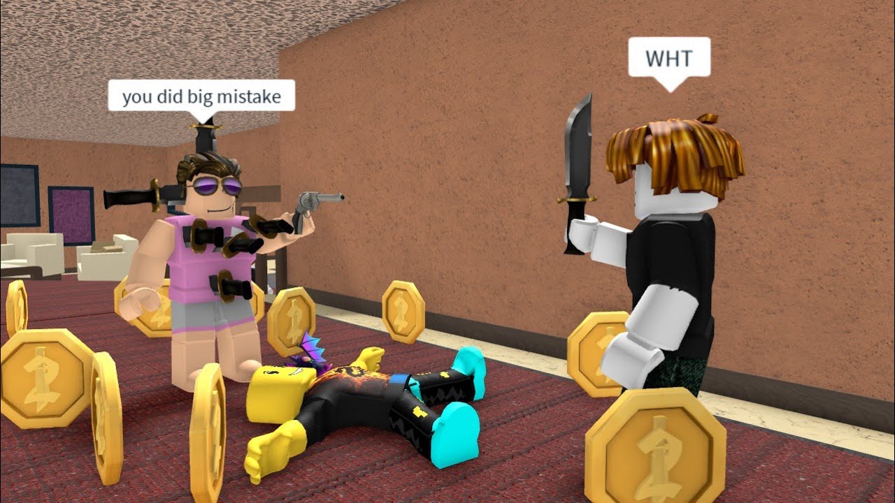 ROBLOX Murder Mystery 2 TEAMERS Funny Moments (MEMES) - video