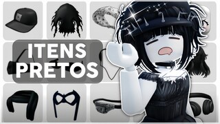 COMO PEGAR 10 ITENS PRETOS GRATIS NO ROBLOX 🖤