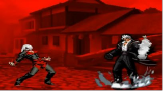 KOF MUGEN  OMEGA Element Vs Dark God Rugal