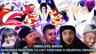 Boa Hancock's Reaction To Luffy Punching a Celestial Dragon ! Reaction Mashup