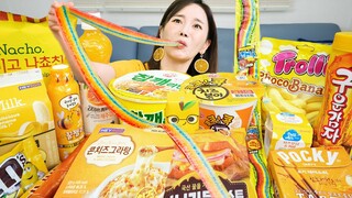 [Mukbang ASMR] 편의점 먹방 💛 라면 치즈볶이 콘치즈 꿀젤리 디저트 Korean ConvenienceStoreFood Desserts Eatingshow Ssoyoung