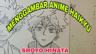 menggambar anime haikyu shoyo Hinata