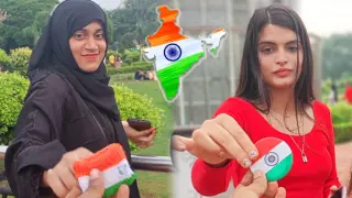 #15august Independence Day 🇮🇳 | Girl's Reaction 😍| Making Girls Smile | Jay Hind | Sagar Babu