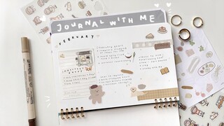 february journal with me | cute, minimal aesthetic