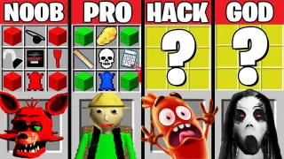 Minecraft Battle: Noob vs PRO vs HACKER vs GOD : SUPER GAME CRAFTING Challenge / Animation