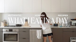 What I Eat in a Day (Korean Recipes)