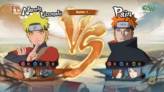 Naruto Team vs Pain The Akatsuki Team (Yamato and kakashi x Nagato and Konan) Ninja World War