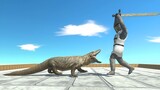 NEW UNIT Komodo Dragon on Ancient Pyramid - Animal Revolt Battle Simulator