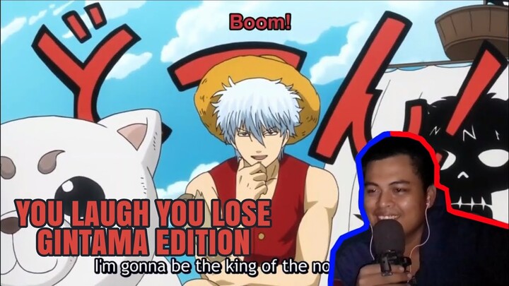 YOU LAUGH YOU LOSE Gintama Edition || Bongol Pika #anime #youlaughyoulose #reaction