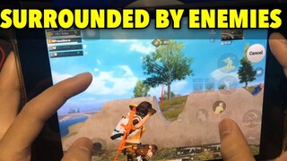 SURROUNDED BY ENEMIES | FOUR FINGER CLAW HANDCAM | PUBG MOBILE