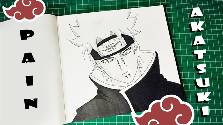 yuk liat cara gambar pain akatsuki💯