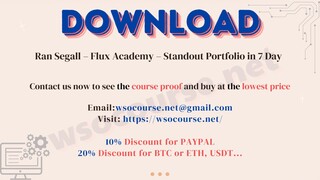 Ran Segall – Flux Academy – Standout Portfolio in 7 Day