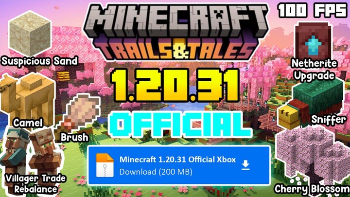 Update MCPE Terbaru❗❗|| Versi 1.20.31 Official || Bisa Login XBOX dan Main Server