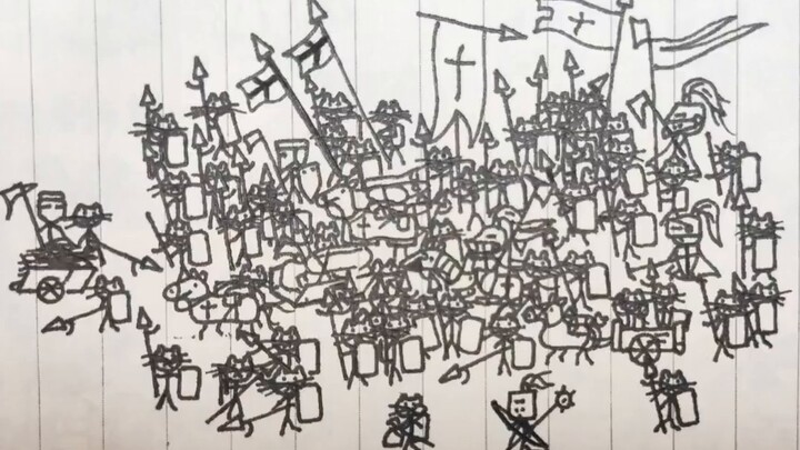 [One like draws a soldier] The first issue is fulfilled, with a marching scene of 160 people! Origin