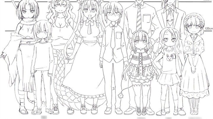 【Miss Kobayashi's Dragon Maid】Anime Setting Collection Maid Dragon Artbook