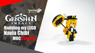 LEGO Genshin Impact Navia Chibi MOC Tutorial | Somchai Ud