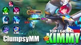 Kimmy WTF Damage! Instant Burned HP | Top 1 Global Kimmy Gameplay By ClumpsyMM ~ MLBB