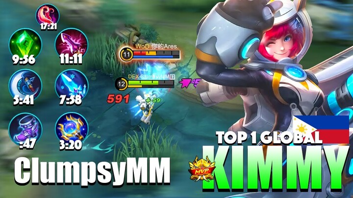 Kimmy WTF Damage! Instant Burned HP | Top 1 Global Kimmy Gameplay By ClumpsyMM ~ MLBB