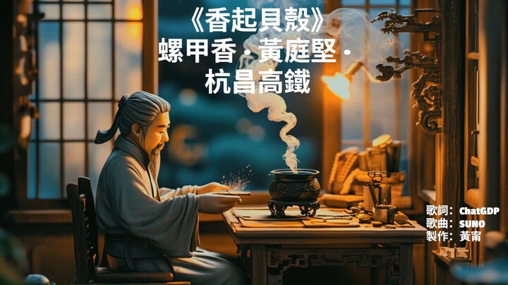 《香起貝殼》｜螺甲香 · 黃庭堅 · 杭昌高鐵