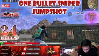 ONE SHOT/BULLET SNIPER JUMPSHOT | JEBAITED | SOLO VS SQUAD | 24 KILLS | NRX 420 | CODM GARENA