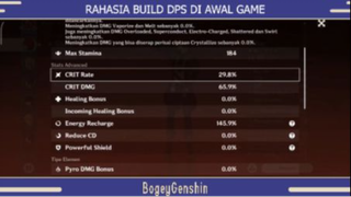 Part #1 Rahasia Build DPS Di Awal Game  - Genshin Impact Indonesia